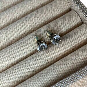 Chloe + Isabel - Round Clear Crystal Stud Earrings